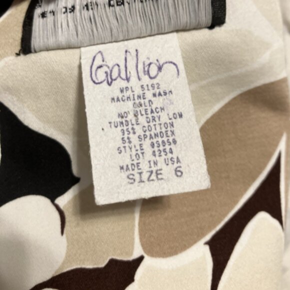 Vany New York Ladies Size 6 Multicolor Sleeveless cotton blend Floral Dress - Picture 11 of 16